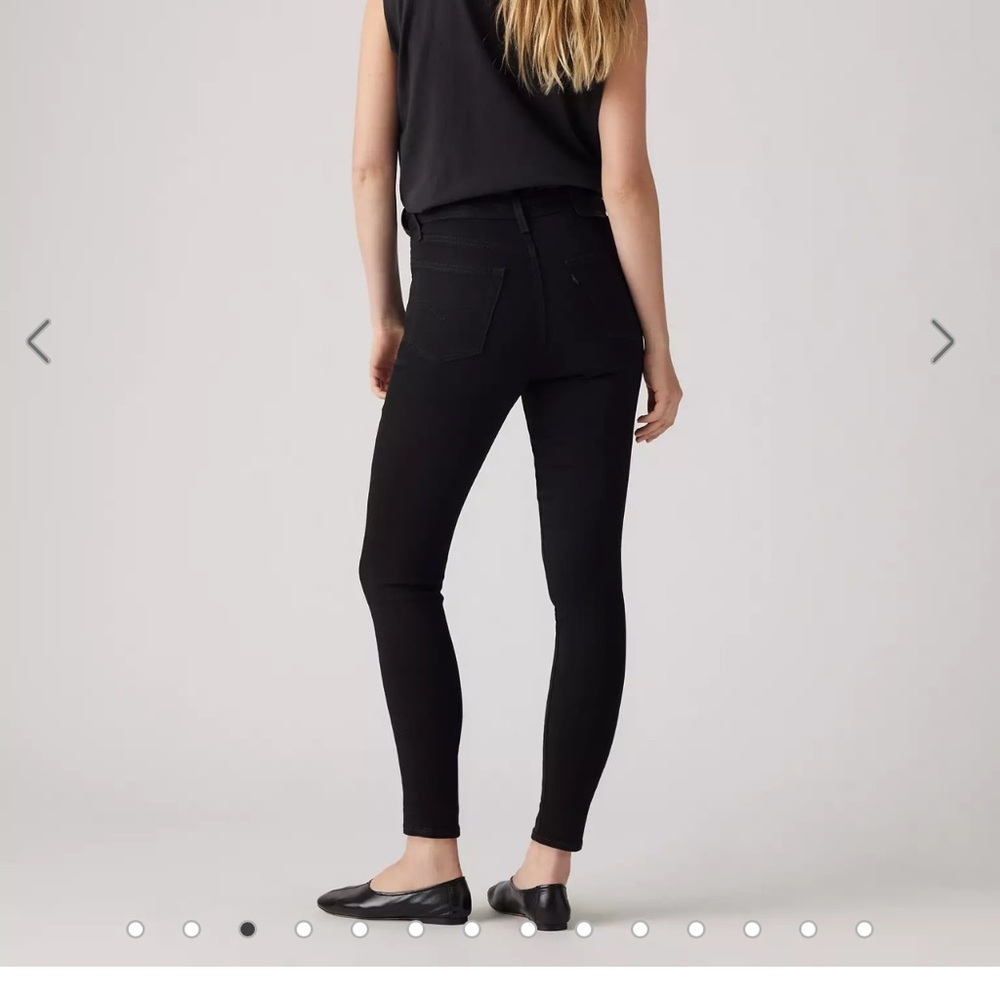 Levi’s 721 High Rise Skinny Jeans - Midnight Gaze - Black